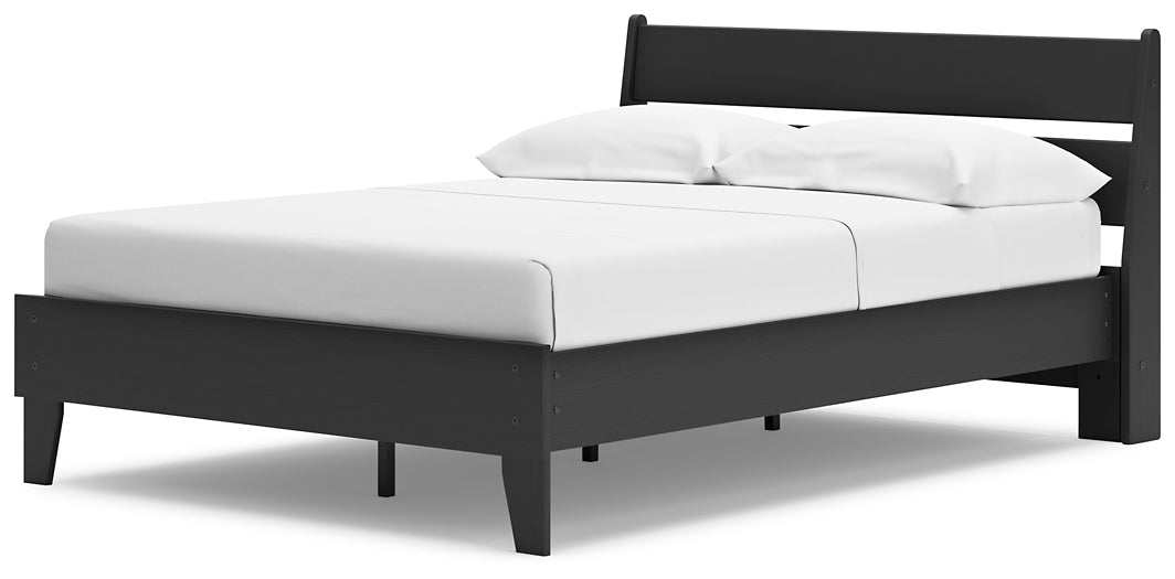 Ashley Express - Socalle Full Panel Platform Bed with 2 Nightstands