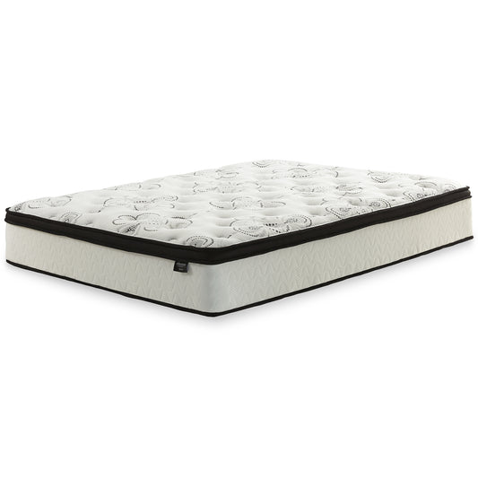 Ashley Express - Chime 12 Inch Hybrid Mattress with Adjustable Base