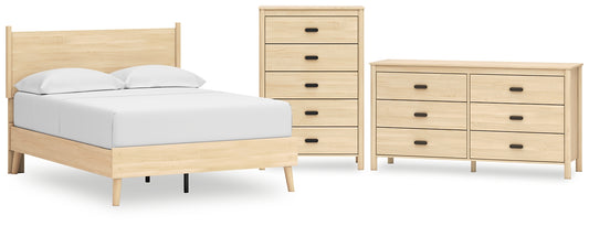 Ashley Express - Cabinella Full Platform Panel Bed with Dresser and Chest