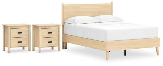 Ashley Express - Cabinella Full Platform Panel Bed with 2 Nightstands