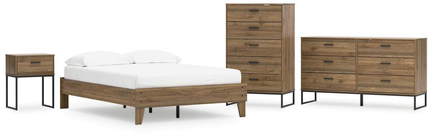 Ashley Express - Deanlow Full Platform Bed with Dresser, Chest and Nightstand