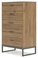 Ashley Express - Deanlow Full Panel Headboard with Dresser, Chest and 2 Nightstands