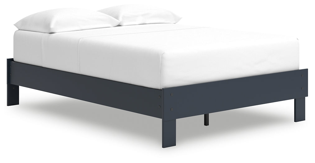 Ashley Express - Simmenfort Full Platform Bed with Dresser and Nightstand